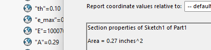 Comparison of Equation-Based Area and SolidWorks Evaluated Area